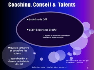  & Coaching individuel sur 3 mois. Plan d’actions  individuel et collectif, suivi régulier tout au long de la formation. « C'est par l'emboîtement des petits récits que le public est emporté par un film. » B. August