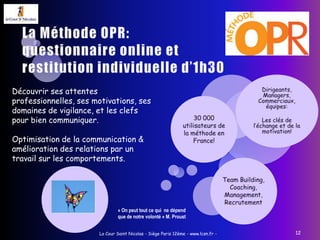 La Cour Saint Nicolas - Siège Paris 12ème - www.lcsn.fr -8« C'est une triste chose de songer que la nature parle et que le genre humain n'écoute pas. » V. HugoL’ARBRE – 1 journée d’Expérience individuelle et Collective du rapport à l’équilibre des forces de la natureDEVELOPPER SA SECURITE INTERIEURE ET LA CONFIANCE EN L’EQUIPE EN PARTANT A LA DECOUVERTE DE L’ARBRELes membres d’une équipe vivront l’expérience physique et mentale de grimper dans un arbre.Cette expérience leur permettra de découvrir et d’intégrer des lois naturelles transposables à leur fonctionnement individuel et collectif au quotidien. OBJECTIFS PEDAGOGIQUES : A l’issue de la formation les participants seront capables :D’expérimenter la confiance en soi et en l’autreDe développer une sécurité intérieureDe s’élever et d’accepter différents points de vueD’évaluer leurs forces et leurs limites De comprendre l’intérêt du corpsD’établir un lien entre la structure de l’arbre et celle de l’équipe et de soi« Quoi que l'on crée, on ne pourra jamais rivaliser  avec les milliards d'années d'évolution de la  nature. » D. TacquinCohésion d’équipeConfiance en Soi1 journée inoubliable
