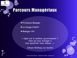 Formations Inter Entreprises 2011La Cour Saint Nicolas - Siège Paris 12ème - www.lcsn.fr -10