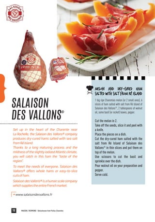 Local products of the french region Poitou-Charentes