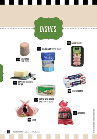 Local products of the french region Poitou-Charentes
