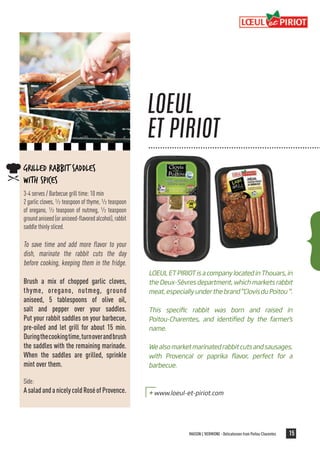 Local products of the french region Poitou-Charentes