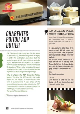 Local products of the french region Poitou-Charentes
