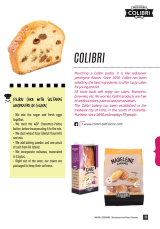 Local products of the french region Poitou-Charentes