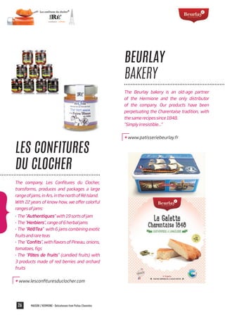 Local products of the french region Poitou-Charentes