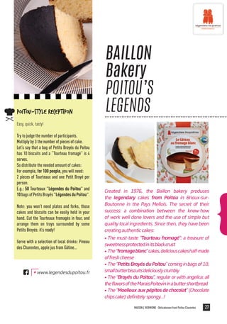 Local products of the french region Poitou-Charentes