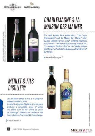 Local products of the french region Poitou-Charentes