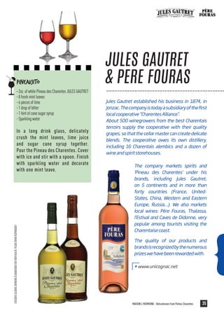Local products of the french region Poitou-Charentes