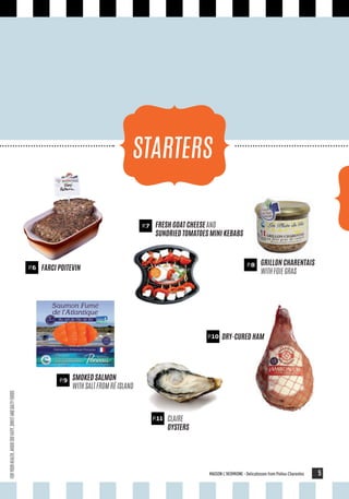 Local products of the french region Poitou-Charentes