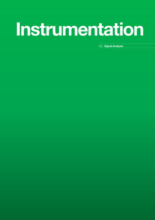 Instrumentation
102 Signal Analyzer
 