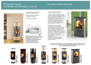 Catalogue poêles a bois faience 2015