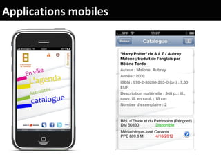 Applications mobiles
 