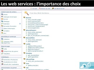 Les web services : l’importance des choix
 
