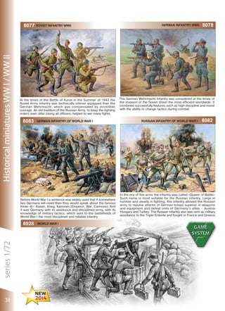 series 1/72

Historical miniatures WW I / WW II

8078

8928

38

world war I

 
