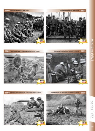 British infantry WWI 1916

6902

British 81 mm Stokes mortar with crew

6904

British machine-gun «Vickers» with crew

German infantry WWI 1916

6901

German 7.58 cm Mortar with crew

6903

German MG-08 machine-gun with crew

6905

Mini-kits WW I

6900

39

 