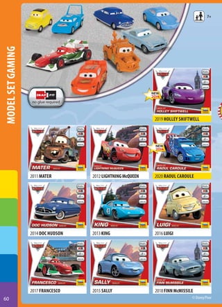model set gaming

7+

2019 Holley Shiftwell

2011 Mater

2020 Raoul Caroule

2014 Doc Hudson

2013 KING

2016 LUIGI

2017 Francesco
60

2012 Lightning McQUEEN

2015 Sally

2018 FINN McMissile
© Disney/Pixar

 
