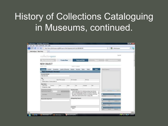 Cataloguing Museum Collections Week 1 | PPTX