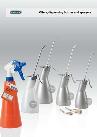 Oilers, dispensing bottles and sprayers
 