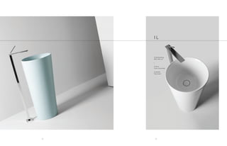 I L
Freestanding
Ø42 h90 cm
•
A terra
Floor mounted
A parete
Face wall
7574
 