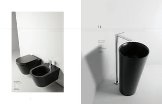 I L
WC & Bidet
35 x 54 x h28 cm
•
Sospeso
Wall-hung
Freestanding
Ø42 h90 cm
•
A terra
Floor mounted
A parete
Face wall
7776
 