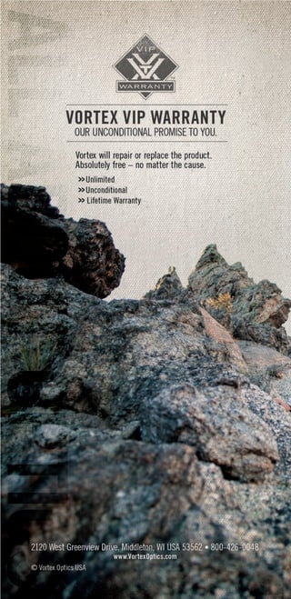 Catalog VORTEX All About Optics | Optics Trade | 2014