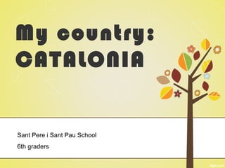 My country:
CATALONIA


Sant Pere i Sant Pau School
6th graders
 