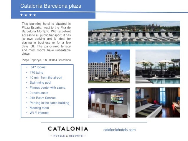 Catalonia Barcelona Plaza Hotel Mice Presentation 2019