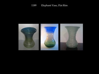 1189 Elephant Vase, Flat Rim
 