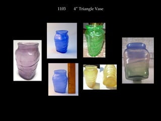 1103 4” Triangle Vase
 