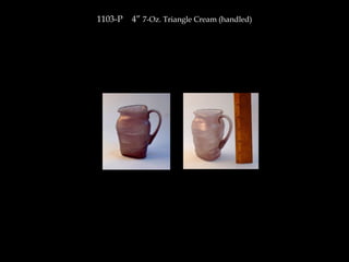 1103-P 4” 7-Oz. Triangle Cream (handled)
 