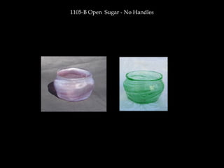 1105-B Open Sugar - No Handles
 
