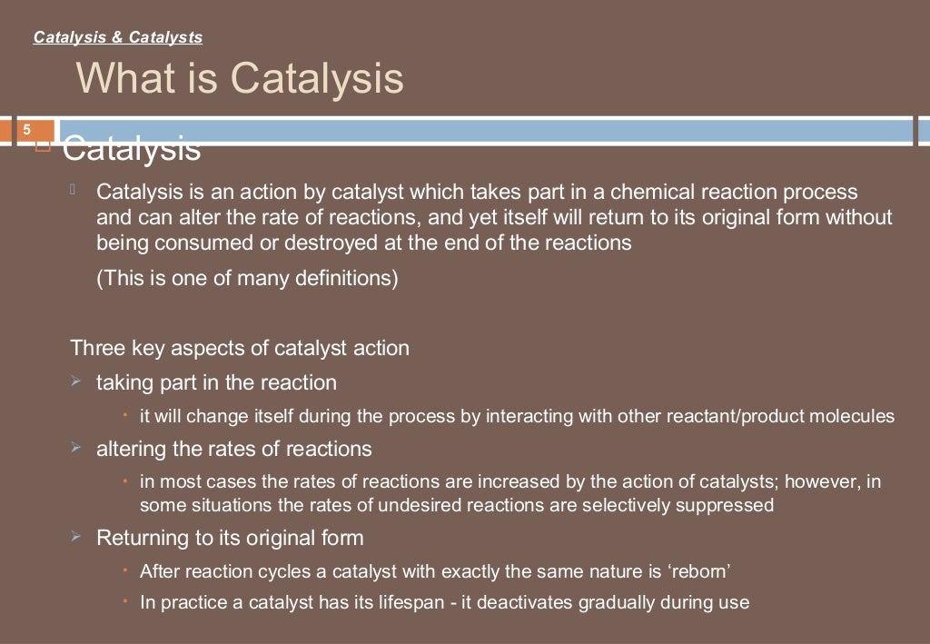 Catalyst & Catalysis