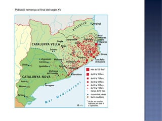 Població remença al final del segle XV
 