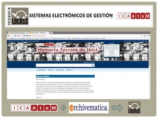 SISTEMAS ELECTRÓNICOS DE GESTIÓN
 