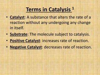 Catalysis | PPTX