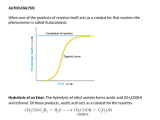 Catalysis introduction power point presentation | PPTX