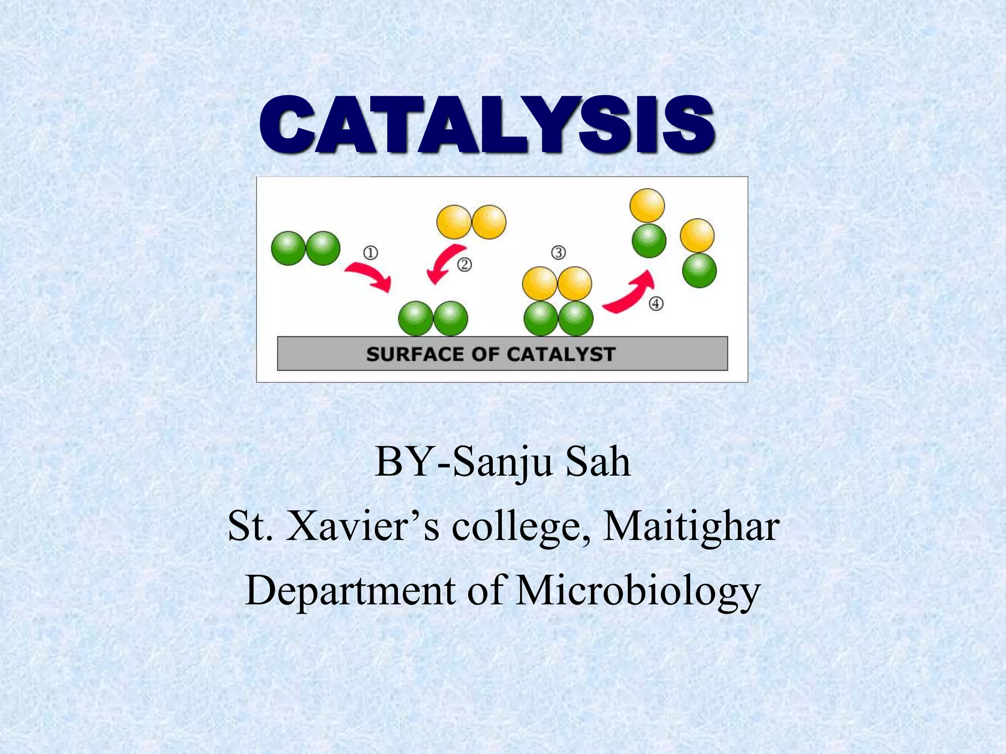 Ppt Heterogeneous Catalysis 6 Lectures Powerpoint PPT Heterogeneous
