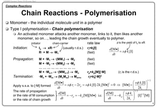 Polymerisation Notes Catalysis III C presentation for measurement | PPT