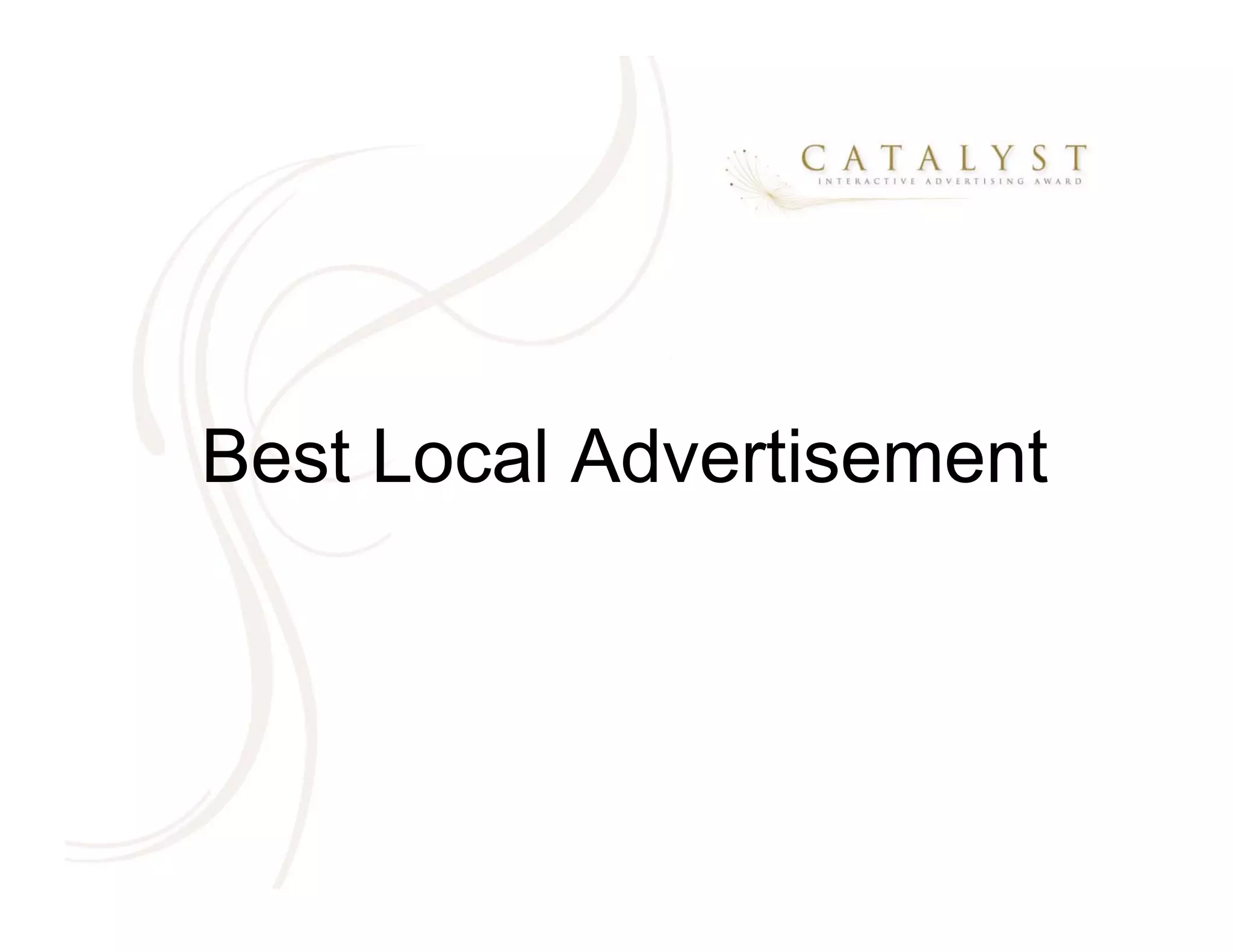 Best Local Advertisement
 