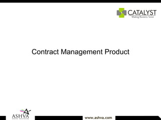 Contract Management Product 