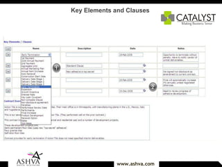 Key Elements and Clauses   