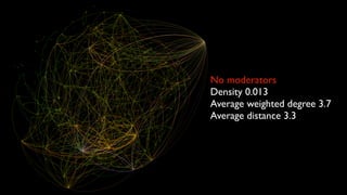Very important!
•

The network must be speciﬁed. It is important to deﬁne what nodes
and edges represent.

 