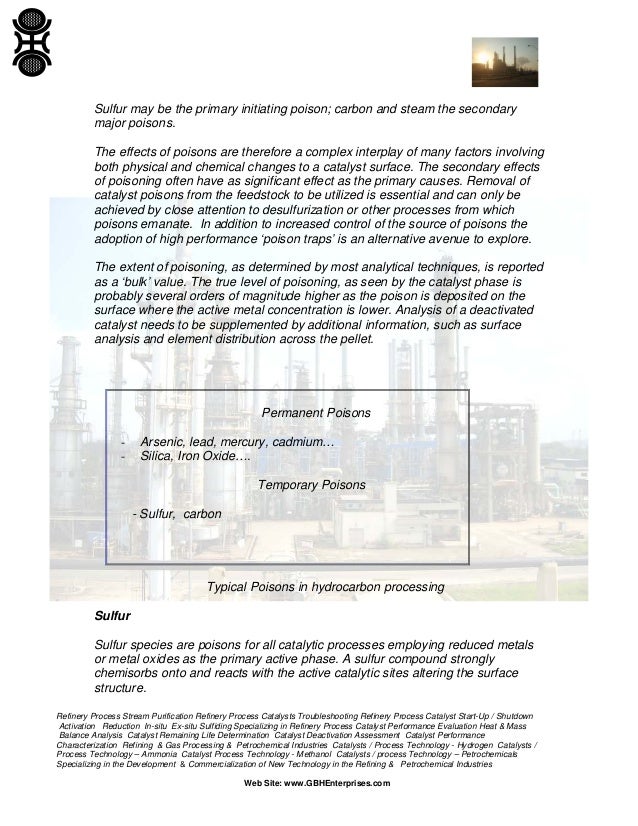 Catalyst poisons & fouling mechanisms the impact on catalyst perfor…