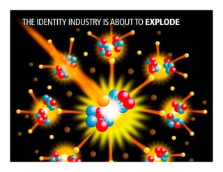 THE IDENTITY INDUSTRY ISABOUTTO EXPLODE
 