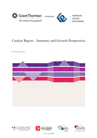 Catalyst Report 2013
Catalyst Report - Summary and Growth Perspectives
II Edition, December 2013
PATRONAGE:
 