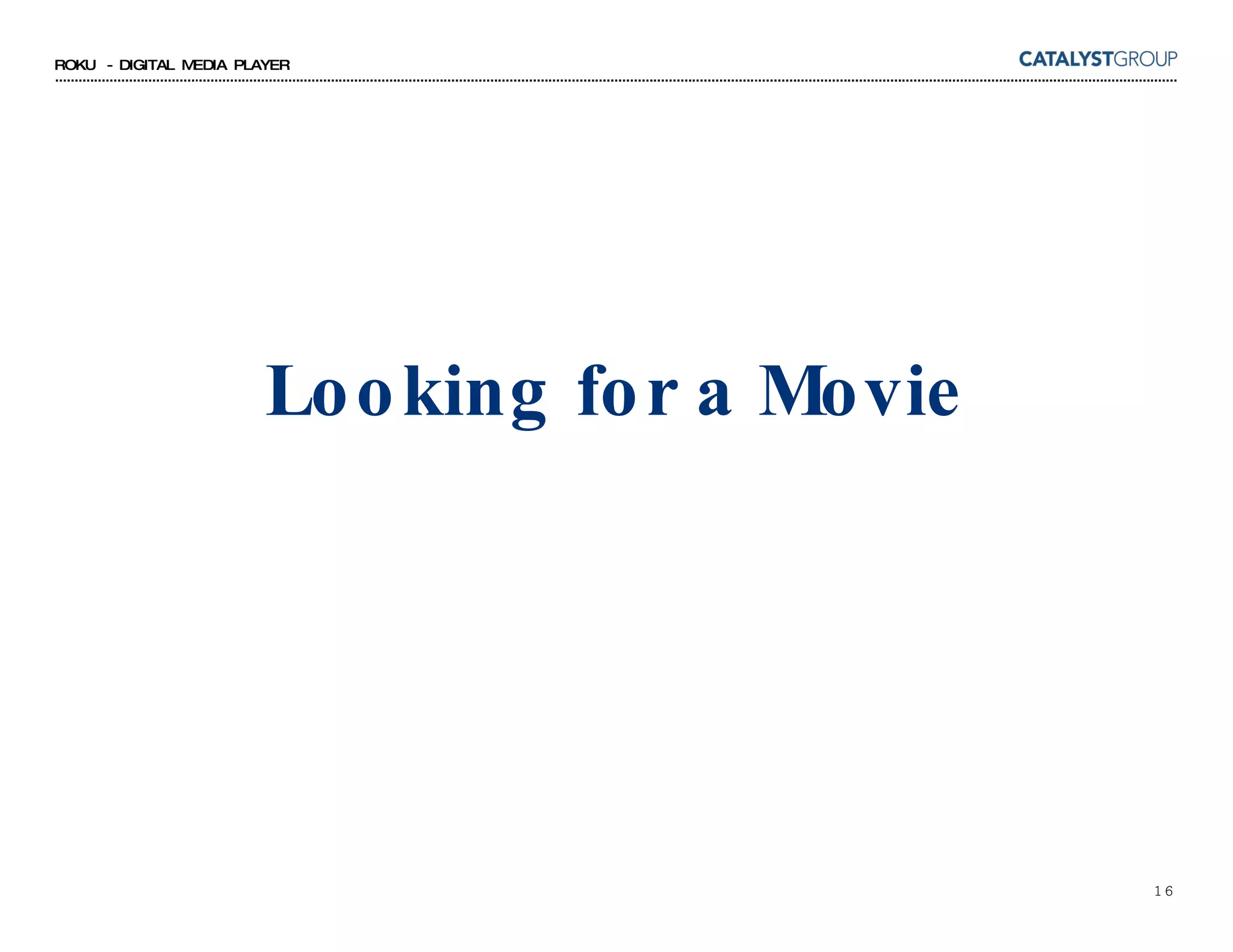 Looking for a Movie 
