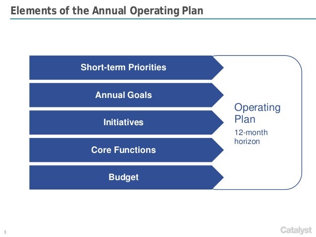 catalyst strategies annual operational planning framework