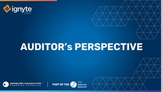 AUDITOR’s PERSPECTIVE
 