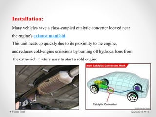 Catalytic convertor PPTX