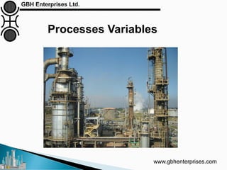 Processes Variables
www.gbhenterprises.com
 
